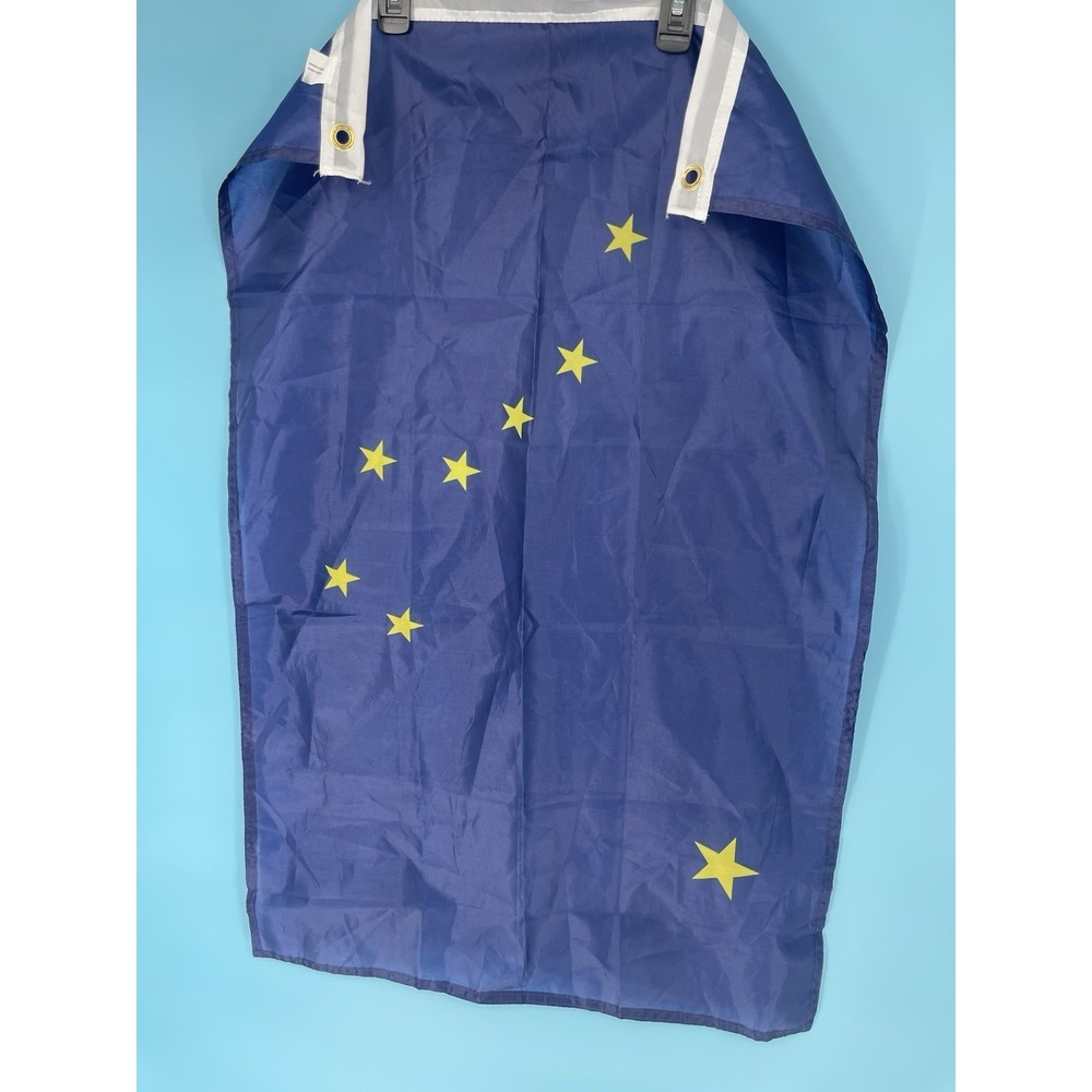 Alaska‎ State Flag 36"X 23" 100% Nylon Made USA Eyelets Stitched